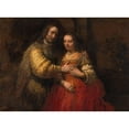 thumbnail image 3 of Rembrandt 18x14 Black Modern Framed Museum Art Print Titled - The Jewish Bride, 3 of 5