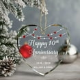 thumbnail image 4 of Personalized 10th Wedding Anniversary Ornament - 10 Years Anniversary for Husband, Wife - 10 Year of Marriage - Happy 10th Wedding Gifts for Couple, Parents, Mom, Dad, Mr, Mrs, Women, Men, 4 of 6