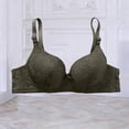 thumbnail image 2 of HVOBTTY Women's Bra Solid Color Underwire Gathered Comfortable Breathable Daily Wear, M, 2 of 5