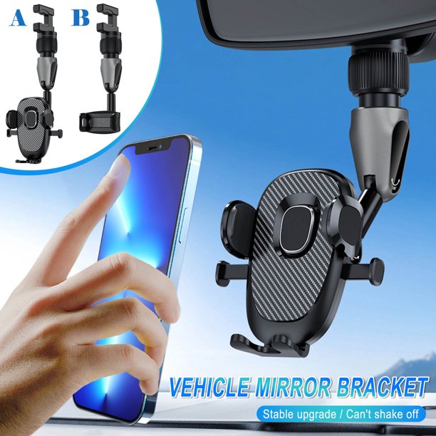 onlyliua para Interior/Exterior Soporte de Clip Universal para Espejo Retrovisor de Coche Soporte de Navegación Multifunción para Coche