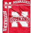thumbnail image 4 of Nebraska NCAA Huskers 50x60 School Spirit Royal Plush Raschel Throw Blanket, 4 of 5