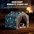 thumbnail image 5 of Indoor Dog House, Night-Luminous Star Dog Tent with Frame, Washable Dog Cave Bed, Suitable for 36-66 lb Medium and Large Dog, 5 of 8