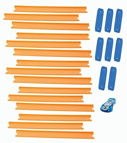 Hot Wheels New 2 Straight Track Pieces W/ Connectors Free SHIPPING 24" Long 