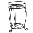 thumbnail image 3 of Soporte de planta en maceta de Metal de doble capa, soporte para maceta de hierro forjado, estante decorativo para maceta para flores para interior y exterior, estilo europeo, 3 of 8