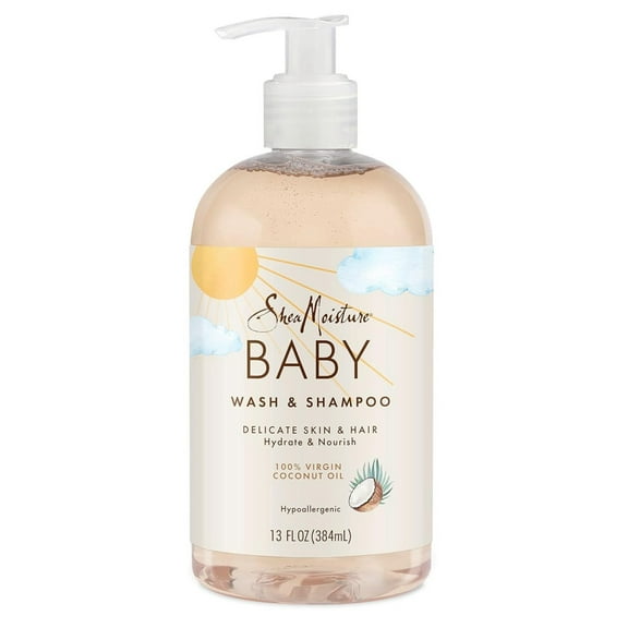 Shea Moisture Baby Wash & Shampoo Hydrate & Nourish 13oz (Pack of 2)