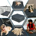 thumbnail image 2 of RIOUSSI Washable Pee Pads for Dogs, Puppy Pads for Potty Training with Leakproof Bottom. Dark Gray, 2 Pack, 36"x41", 2 of 5