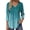 Gradient-Blue, variant on 3/4 Length Sleeve Womens Tops Dressy Casual Boho Blouses V Neck Pleated Tunic Tops Work Shirts
