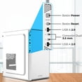 thumbnail image 3 of Gabinete ACTECK PERFORMANCE II Mircro ATX Mini Torre Fuente 500w Panel Metalico USB Blanco AC-940047, 3 of 6