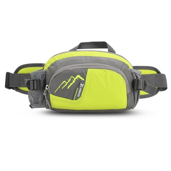 Sports Waist Bag with Bottle Holder Cycling Running Fanny Bum Belt Pack (Black)
