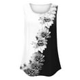 thumbnail image 6 of Runfenguu Spandex Tank Tops For Women Athletic Tank Tops For Women Women'S Fashion Summer Printed Round-Neck Sleeveless Tank Womens Tank Tops Athletic, 6 of 7