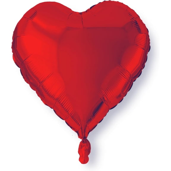 4E's Novelty Huge Red Heart Shaped Foil Balloons, Valentine's Decor, 4 Pcs, 32 inches