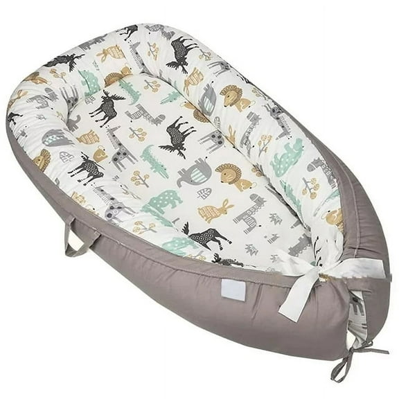 Lounger Pillow - Ultra Lounger Pillow Case Soft Comfortable Removable Cushion Slipcover(Nest Animals)