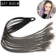 thumbnail image 1 of Zhuge 2 extensiones de cabello trenzado de colores con cola de caballo, accesorios para trenzas, extensiones de cabello con bandas de goma sintéticas para mujeres, de negro a gris oscuro, 1 of 2