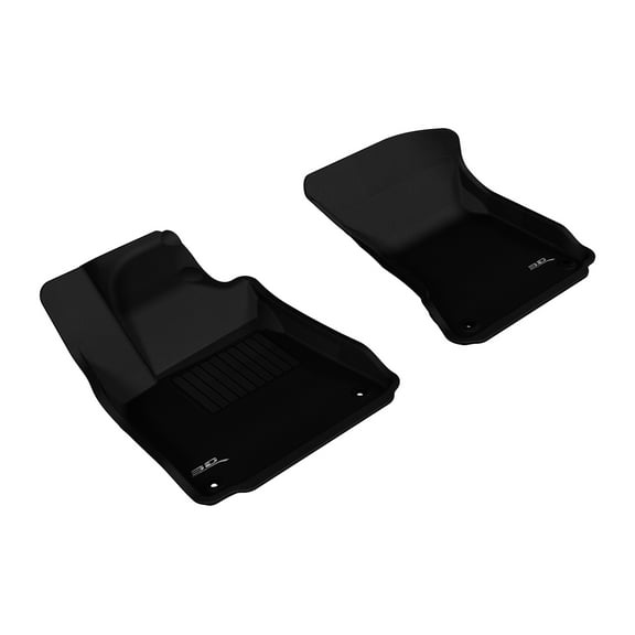 3D MAXpider Custom Fit Kagu Floor Mat (Black) for 2011-2018 Audi A8 / A8 L - 1ST Row