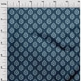 thumbnail image 3 of oneOone Viscose Jersey Blue Fabric Block Craft Projects Decor Fabric Printed By The Yard 60 Inch Wide, 3 of 4