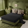 thumbnail image 3 of meiyoeat Hunting Themed Alphabet J 7 Pieces Full Size Bedding Sets For Boys,Camouflage Duck Initial Art Full Size Bed in a Bag,Black Reversible, 3 of 7