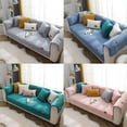 thumbnail image 3 of Modern Solid Color Winter Lamb Wool Sofa Towel Thicken Plush Soft And Smooth Sofa Covers For Living Room Anti-slip Couch Cover, 3 of 9