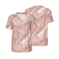 thumbnail image 3 of Daiia Rose Gold Glitter Splatter Mens Baseball Jersey Button Down Shirts Short Sleeve Sports Uniforms-Large, 3 of 9