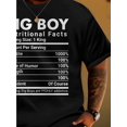 thumbnail image 4 of Nutrition Facts Printed T-Shirt, Casual Short-Sleeve Tee for Outdoor Wear, Oversized Men'S Clothing Top, Novelty T-Shirt for Men, Streetwear, 4 of 5