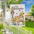 thumbnail image 2 of Spring Flag 28 X 40 Double Sided, Large Gnome Welcome Garden Flag for Outdoor, Decorative House Flag, Spring Summer Burlap Garden Gnome Decor, Farmhouse Seasonal Spring Garden Flag for Yard Outside, 2 of 6