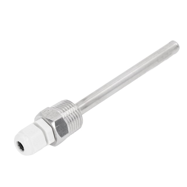 Temperature Sensor Thermowell, Standard Size Stainless Steel Thermowell Clear Thread Fine Processing With ABS Plastic For Industrial Control Devices