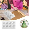thumbnail image 1 of Xihbxyly Molde para Hornear con Forma de Árbol de Navidad, Diseño Giratorio, Silicona de Grado Alimenticio, Antiadherente, Flexible y Reutilizable, Herramienta para Decorar Pasteles, Multiusos para D, 1 of 7