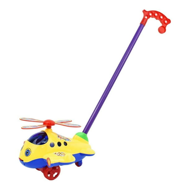 Juguete para Empujar a Lo Largo de Caminar, Educativo, Juguete para Empujar a Mano, Juguete para Empujar a Mano, Avión, Coche, para Niños,