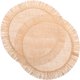 thumbnail image 1 of Juego de 2 manteles individuales redondos para cubiertos, estilo tejido, posavasos para mesa de comedor., 1 of 7
