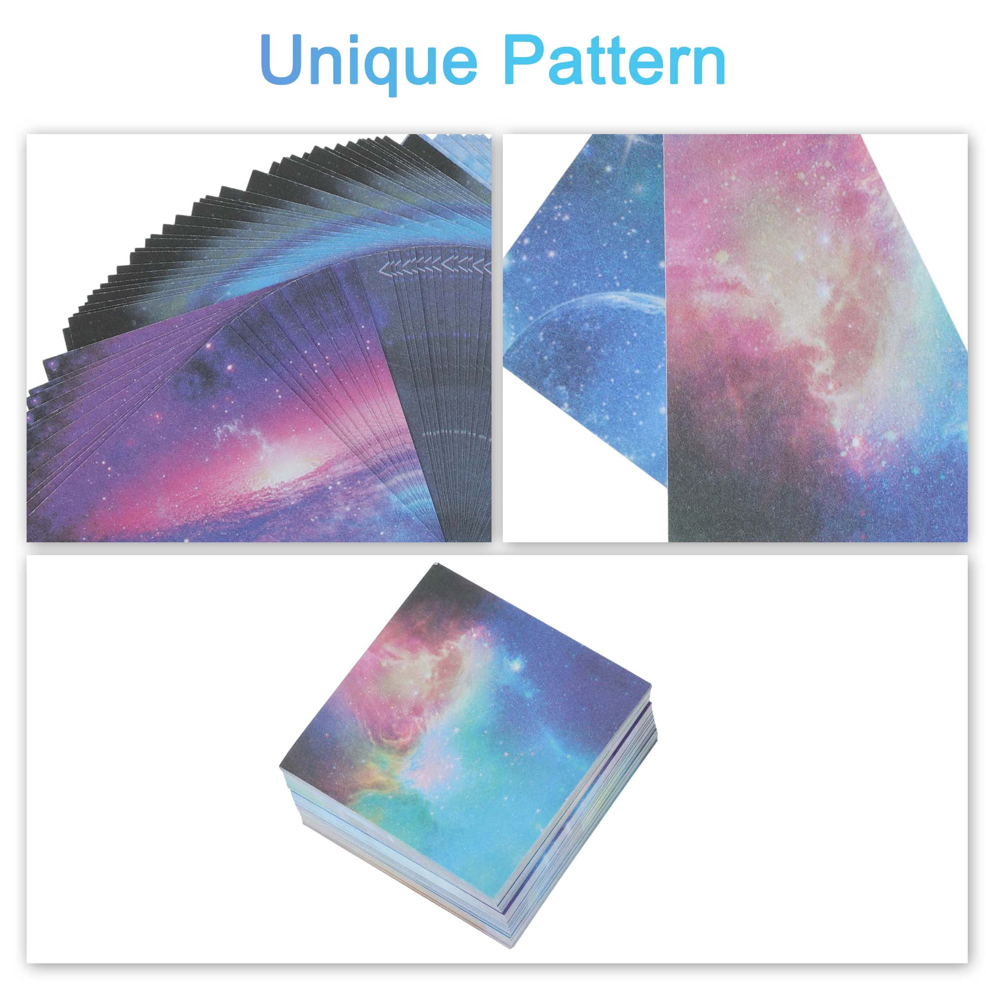 Unique Bargains 240Pcs Double-Sided Origami Paper for DIY Arts Yellow