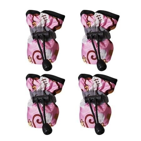 

Heiheiup 4 Piece Dog Shoes Puppy Soft Sole Puppy Shoes Non Slip Pet Shoe Cover Pet Foot Dog Trainer Accessories