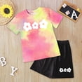 thumbnail image 2 of OYXSER Toddler Baby Girls Clothes 1T 2T 3T 4T 5T T-Shirt Tee Tops + Shorts Short Sleeves Cute Outfits Set 2 Pieces Shorts Set, Hot Pink 3-4T, 2 of 4