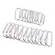 thumbnail image 3 of Multifunción 5.2mm 20Pcs Mosquetones De Aluminio Hebilla Paquete Llavero Clip Spring Plata shamjiam Mosquetón en forma de D, 3 of 8