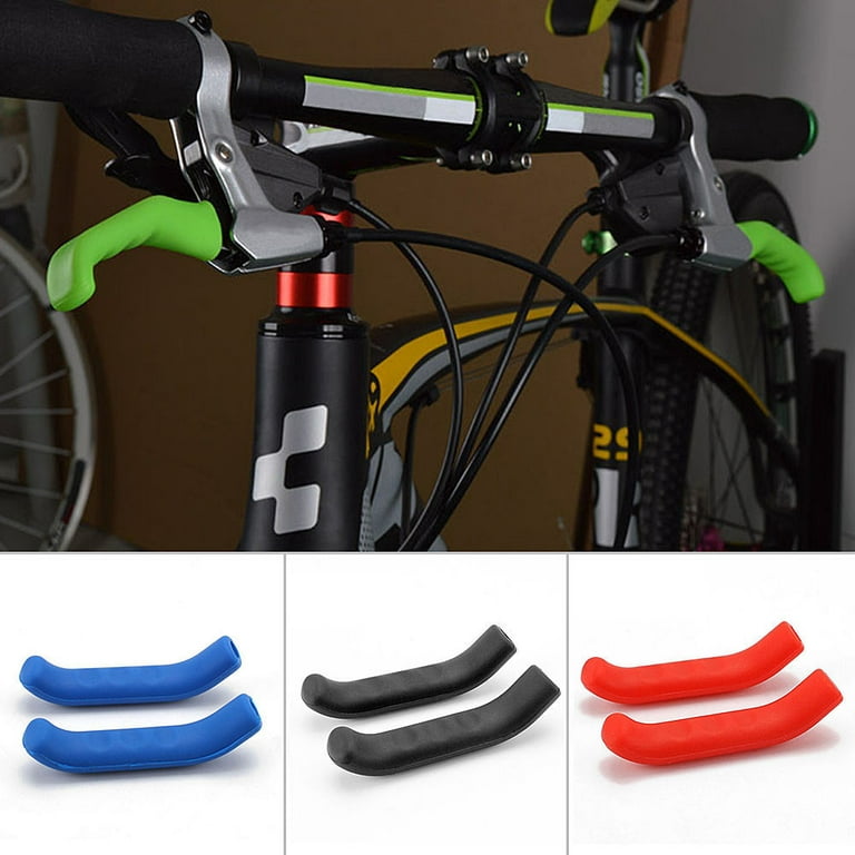 2pcs Universal Silicone Gel Poignée de frein Couvercle de levier Mountain  Road Bike Cycling Protection Cover Protector Sleeve Fixed Gear
