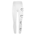 thumbnail image 4 of lcziwo Leggings for Women Funny Love Heart Print Compression Leggings Casual High Waisted Tummy Control Tight Workout Yoga Pants White XL, My Orders Placed By Me, 4 of 7