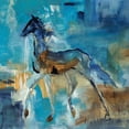 thumbnail image 2 of Maas, Jodi 20x20 Black Ornate Wood Framed with Double Matting Museum Art Print Titled - Loose Reins I, 2 of 4