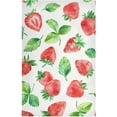 thumbnail image 2 of Kitchen Dish Towels, Watercolor Strawberry Kitchen Towels Set of 6 Super Soft Absorbent Dish Towels Set Microfiber Polyester Kitchen Dish Cloths Decorative Tea Towels, 28"x18", 2 of 7