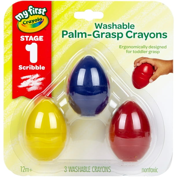 Crayloa My First Washable Egg Crayons, Multipack Of 2