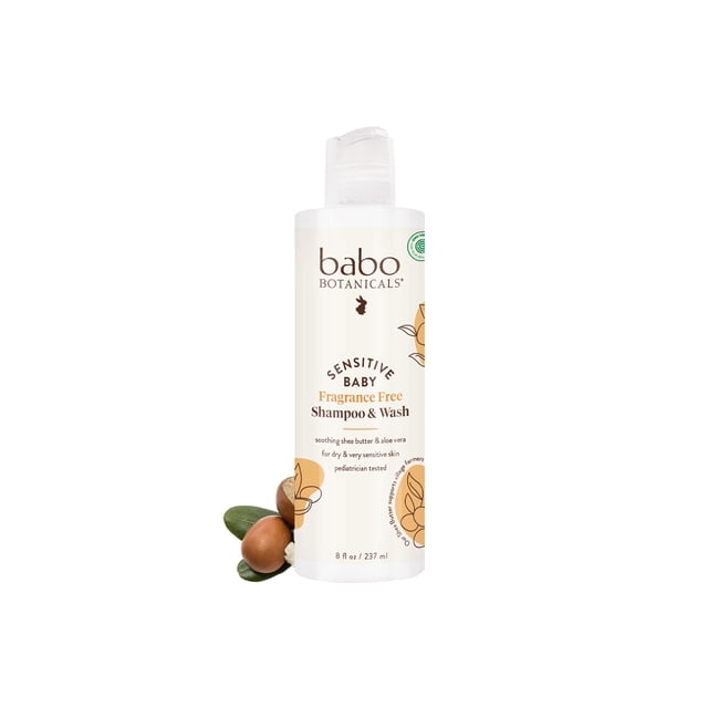 Manteca de karité para bebés Sensitive Baby Shampoo & Wash Babo Botanicals