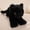 black, variant on Simulated plush toy cat. Soft filling type. Five colors. Cat-shaped. Mimics cat appearance. Real animal shape. Valentine's Day gift for little girls.
