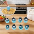 thumbnail image 4 of Vegetable Cutter Shapes Set,8 PCS Mini Cookie Cutters Set Fruit Cookie Pastry Stamps Mold for Baking and Food Supplement Tool Accessories （Blue）, 4 of 6