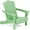 Light Green, variant on KINGYES Folding Adirondack Chairs Set of 2, HDPE All-Weather Folding Adirondack Chair, Fir Pit Chairs for Patio Garden Backyard Deck, Navy
