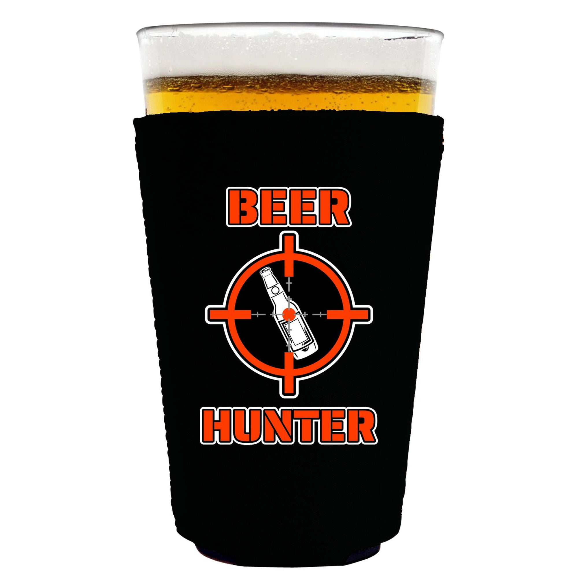 Beer Hunter Pint Glass Coolie (Black)