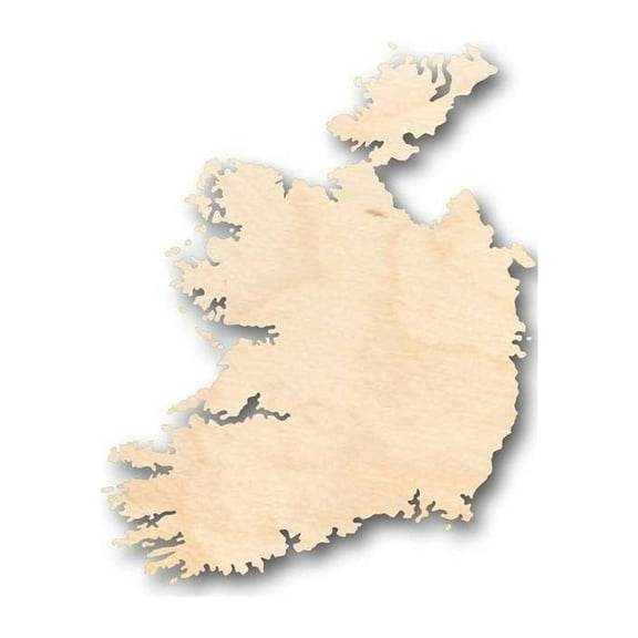 Unfinished Wood Ireland Shape - Country - Craft - up to 46" DIY 24" / 1/4"