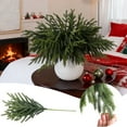 thumbnail image 2 of Artificial Pine Branches 12 PCS Realistic Christmas Greenery Stems Real Touch Cedar Pine Needles for DIY Crafts Wreath Garland Holiday Home Decoration 18 Inch, 2 of 6