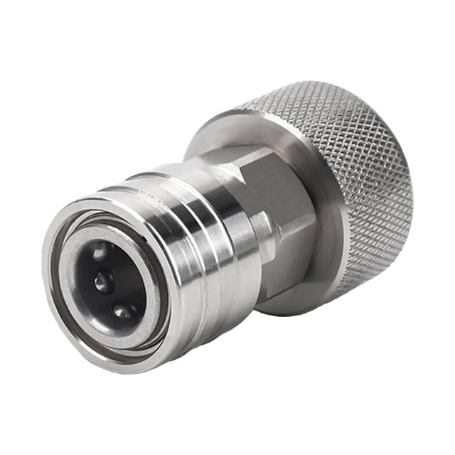 Adaptateur de Boyau d'Arrosage vers Mini Laveuse 3/4 à 1/4 Po Boyau d'Arrosage Fixation de Laveuse à Pression Raccord de Boyau d'Eau vers Laveuse Acier Inoxydable