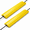 Yellow, variant on 2 Pack Drop Over Cable Cover, 40"x5.3"x1", Heavy Duty Cable Hose Protector Ramp for Floor Cord Cover, Indoor/Outdoor for Garage Driveway Warehouse Office, 20,000LBS, Yellow
