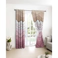 thumbnail image 4 of Fsddascl Pink Ombre Stripe Blackout Curtains for Bedroom/Living Room, Thermal Insulated Kitchen Curtains, Abstract Summer Beach Coastal Grommet Darkening Window Treatment Drapes 52"x45"x2, 4 of 8