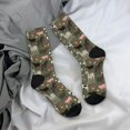 thumbnail image 5 of Xecao Farm Animals Pattern Sport Socks for Women and Men Crew Socks Sporty Calf Socks Casual Socks, 5 of 6