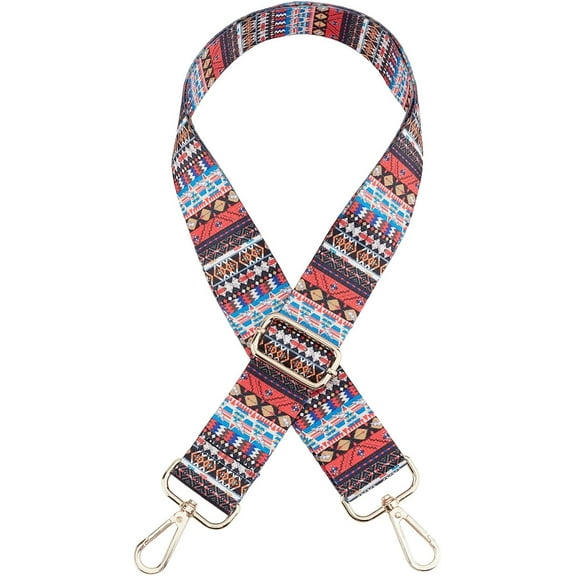 Purse Strap Replacement 54 Inch Adjustable Crossbody Shoulder Strap Belt Handbag Canvas Bag Strap Guitar Multicolor Striped Style Strap DIY Making