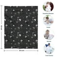 thumbnail image 4 of Black Gray Butterfly Pattern Blanket,Comfortable Soft Flannel Throw Blanket,All Season,Warm Lightweight Blankets for Sofa Bed Couch Living Room Chair,30"x40", 4 of 4